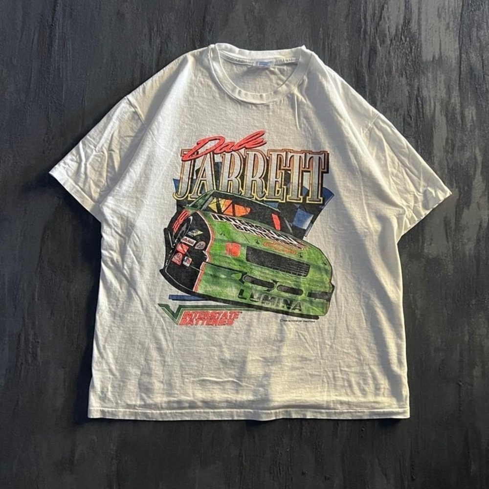Vintage Dale Jarrett Nascar Shirt Mens XL White 1990s